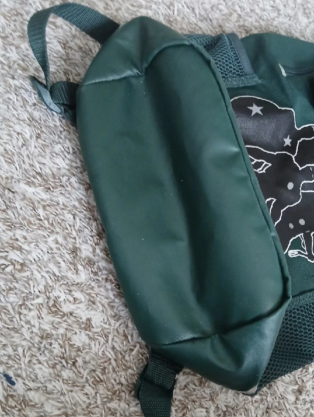 Adidas Marvel Boy's Green Backpack with Superhero Silhouette Small